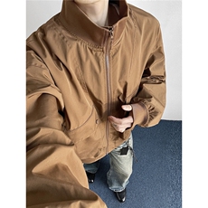JK007港风模特大口袋工装教练飞行夹克聚酯纤维(S-3XL)TP38，男装夹克，电商A088