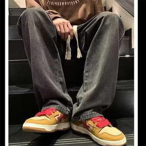 2024美式牛仔裤男款直筒长裤潮 N5533 P46图片