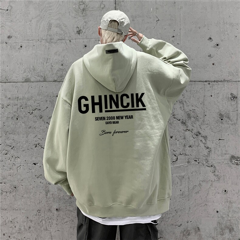 供抖音丶重磅高品棉350克排扣连帽GH卫衣LW6123-特p58控78,男装卫衣,星座508（原C305）