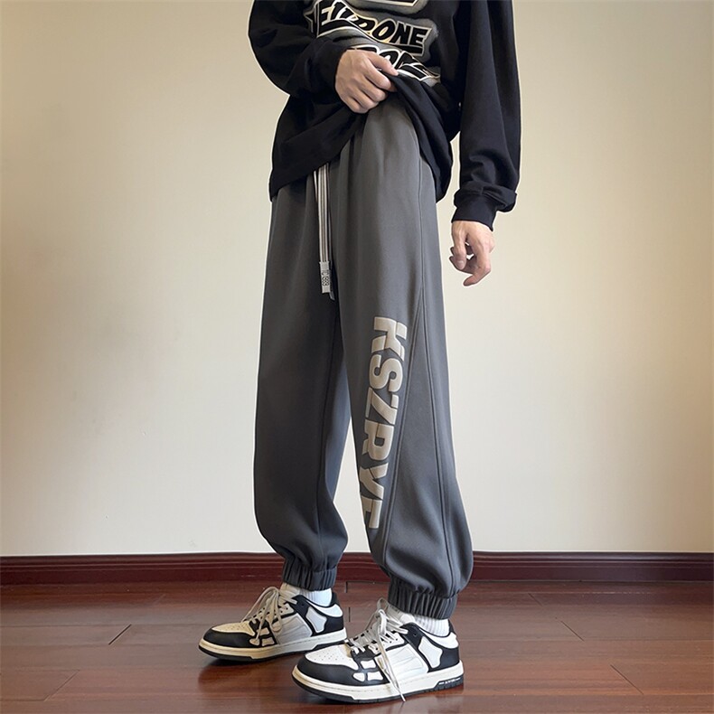 高品质秋季休闲裤男织带复合宽松长裤227-2*K026*P35控58,男装休闲裤,星座227-2