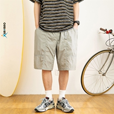 2025夏季新款男日系运动休闲薄款短裤宽松五分裤沙滩裤DK226-F56，男装牛仔裤，电商A101（原外27）