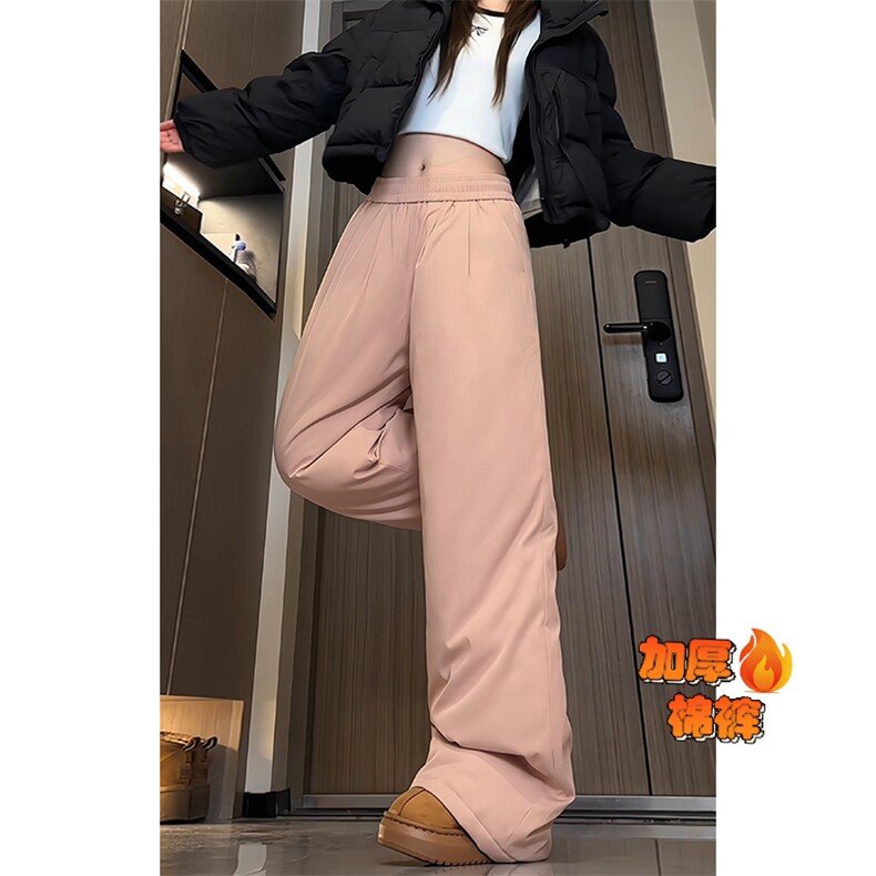 2025新款直筒防寒外穿棉裤加厚大码休闲裤男K24156J加棉特P40控78，男装棉裤，电商A001-1