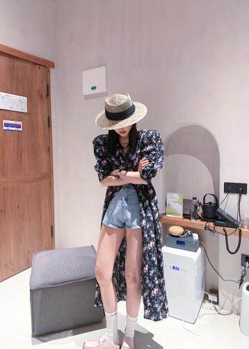 花开衫式连衣裙，女装连衣裙，last name