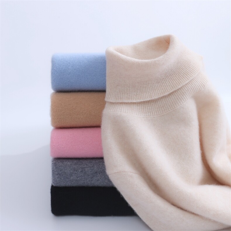 新款儿童羊毛衫男女童高翻领针织毛衣中大童宝宝打底衫，童装毛衣，初丹羊绒童装