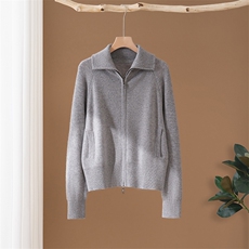 2025年秋季新款百搭女士polo领带兜长袖开衫，女装羊绒衫，澳冬特羊绒