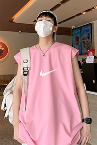 港风直播抖音得物品质男重磅纯棉250克无袖背心T恤T505P28控39图片