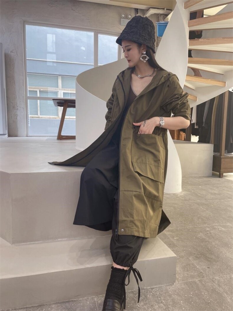 风衣，女装风衣，线象