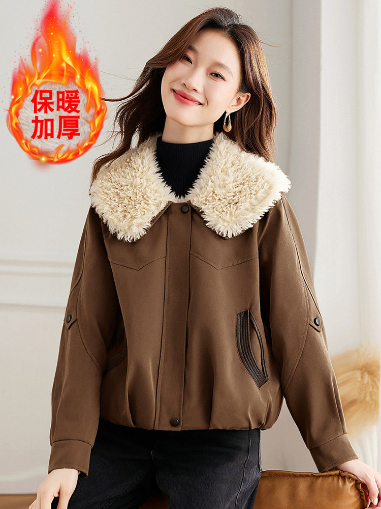 现货！加绒加厚冬季新款棉衣女派克服,女装棉衣/棉服,韩蔻秀