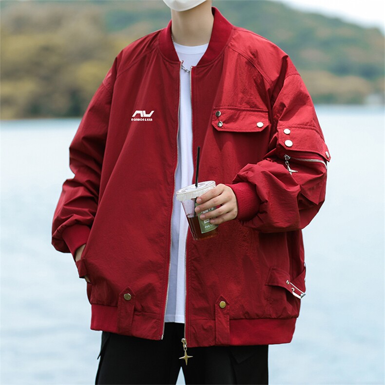 Wt8218-P60美式宽松型设计感棒球服图片