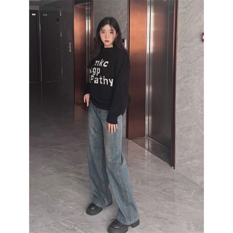【量大价格可谈】美式复古男女秋冬宽松仿水貂绒毛衣SL021P51,男装针织衫/毛衣,星座1112-1