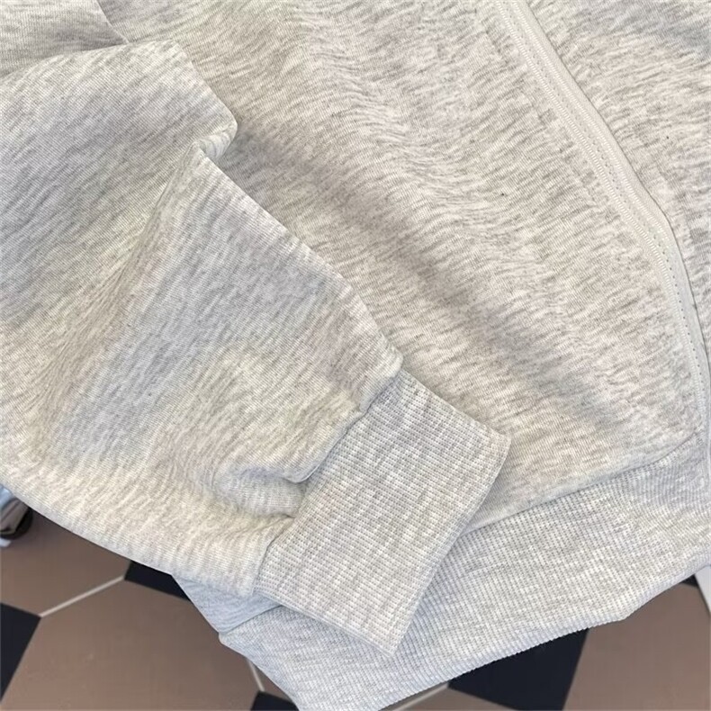 潮条纹卫衣夹克男女同款秋季宽松休闲拼接美式复古外套J65/P50,男装夹克,星座506B
