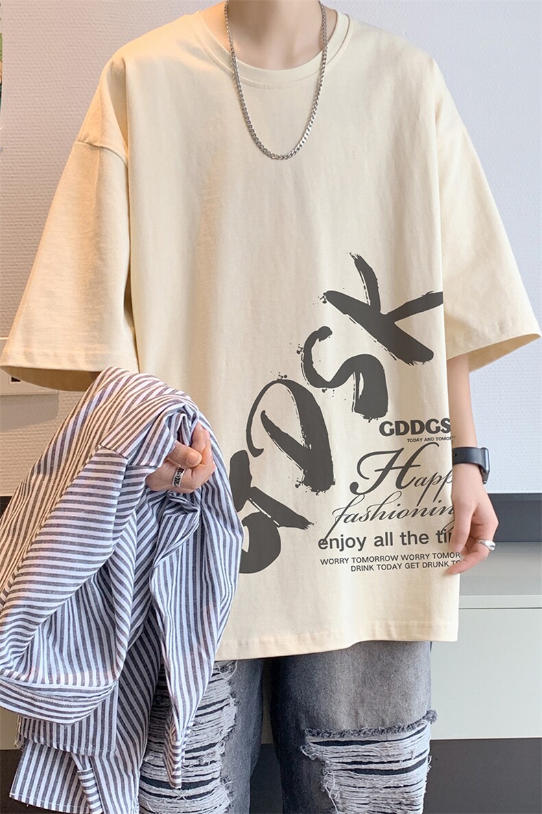 已注册/夏季新款内景纯棉韩版宽松短袖T恤男圆领体恤衫DT9688/P25,男装T恤,电商B316