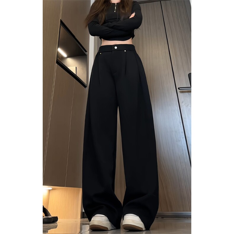 秋季新款港风复古休闲裤百搭大码显瘦拖地卫裤男K24039-特P45控88，男装休闲裤，电商A001