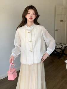 新款现货上新2025重工刺绣甜美百搭马甲女85021-208A-P120-K225图片