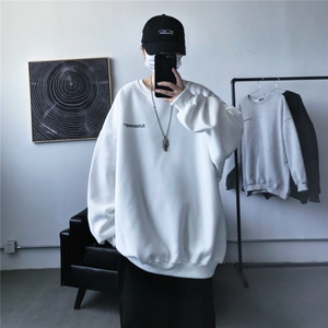 W33 情侣印花圆领秋冬卫衣 常规P28 加绒P38 S-5XL 支持定制图片