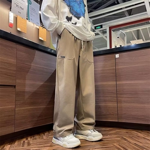 美式复古重磅直筒运动阔腿休闲长裤 A991 P36图片