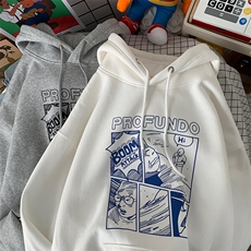 高点击高转化中性风卫衣男连帽宽松外套X-416B-1-WL114-P45限58，男装卫衣，星座416B-1