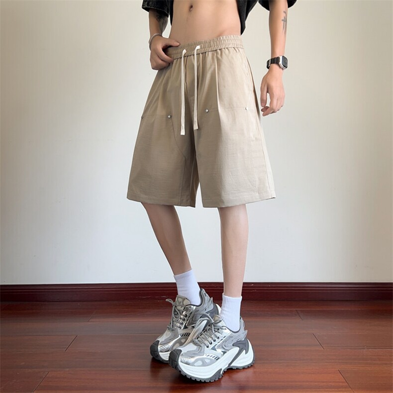 ！2025夏季新款男士伐木短裤宽松情侣五分裤中裤DK327特P30,男装休闲裤,电商B220
