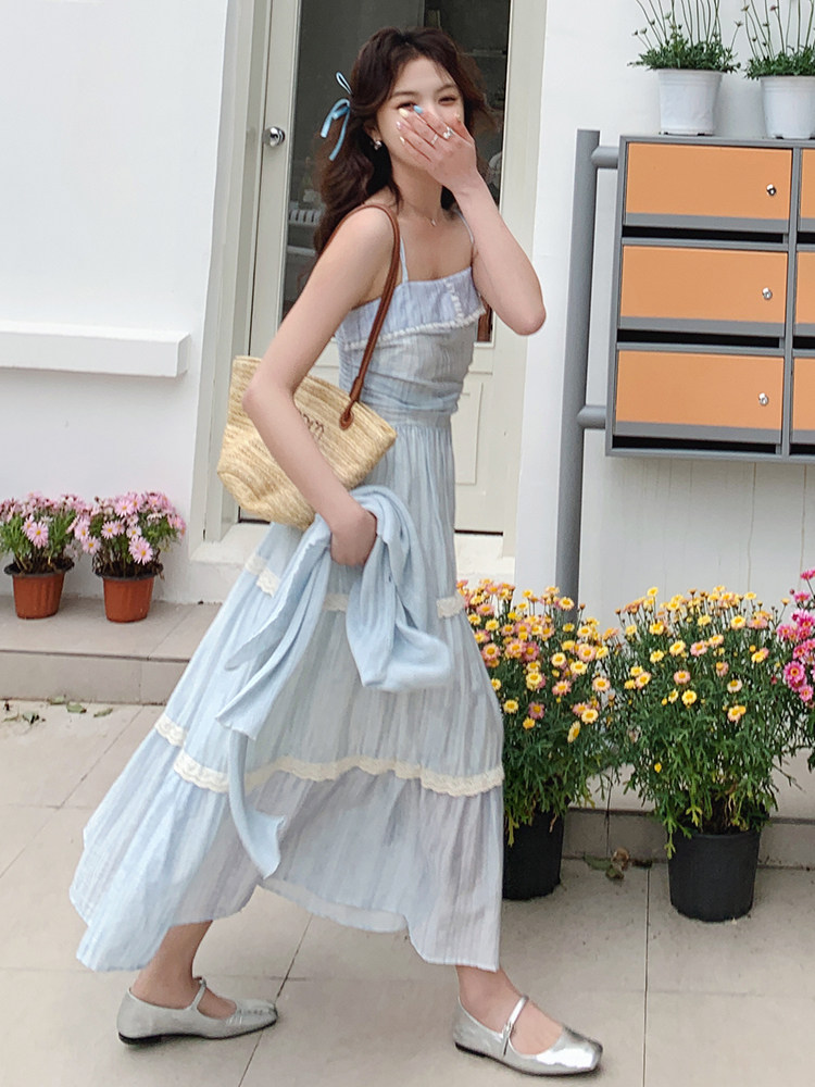 2025年春夏甜美温柔风两件套连衣裙b1-220-1008-p185-k280,女装连衣裙,浙宝220