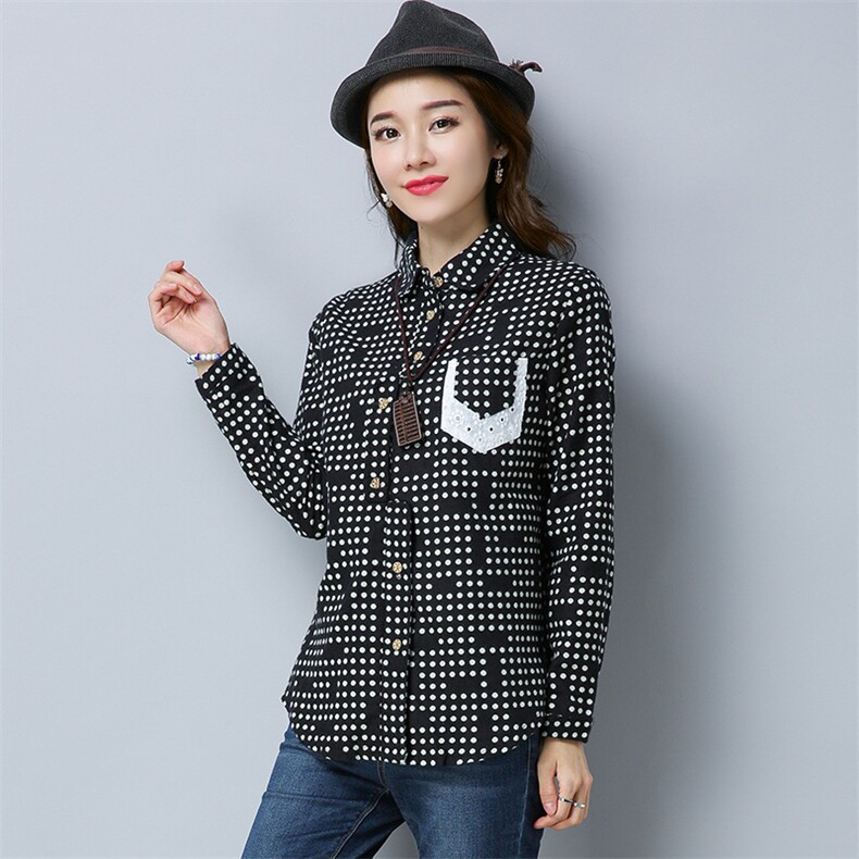 衬衫韩版潮流时尚短款休闲百搭气质印花2024年春秋季文艺长袖,女装衬衫,风姿绰