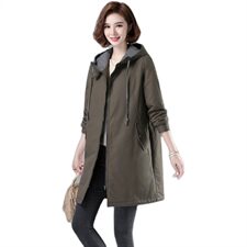 2024年棉衣加厚加棉纯色棉服中长款3694款连帽中长款棉衣/棉服，女装棉衣/棉服，秋牧寒烟