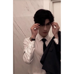 港风美式潮牌痞帅翻领长袖衬衫男设计感XZ213-CS8807-P45控68图片