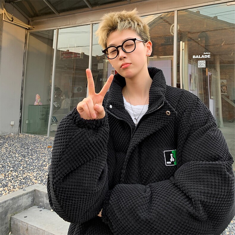 特批P100无差价冬新雪尼尔立领棉衣男百搭棉袄欧棉绒保暖棉衣M95,男装棉衣,电商A001-1
