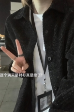 2026春季新款港风女模大码长袖简约衬衫M-5XHC251078-特批24，男装衬衫，电商A022