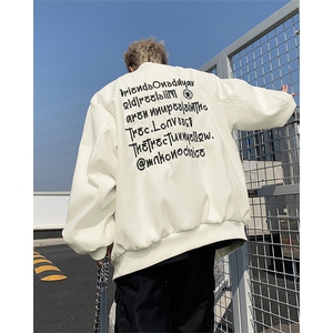 2024新款高街美式刺绣夹克潮牌宽松休闲棒球服炸街 现货W8318-P60图片