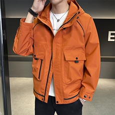 秋季夹克男高品质连帽外套型男商务休闲青年外套男N8817-P95，男装夹克，星座310B-3