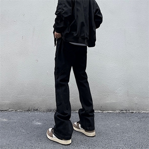 美式高街vibe风直筒长裤欧美痞帅男hiphop复古水洗牛仔裤图片