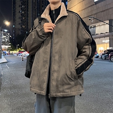 大码立领男士加绒保暖夹克7510-P85大码元控138，男装夹克，星座209