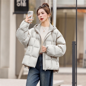 90%白鸭绒2025年冬季宽松休闲羽绒服外套图片