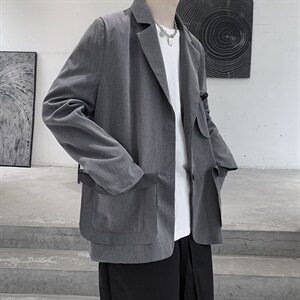 20/秋款 小西装男士外套秋装男ins中性港风西服图片