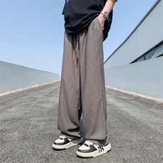 春夏季潮牌小众设计感休闲裤男款美式高街宽松直筒裤K6378-P32，男装休闲裤，星座512-3