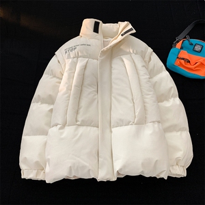 XZ213-GKMY21-P128控148 抖音品质 直播供货立领拆卸袖棉服面包服图片