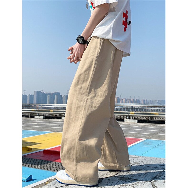 WE1622-P25休闲裤百搭男士夏季裤子薄款透气宽松阔腿裤新款，男装休闲裤，电商B323A