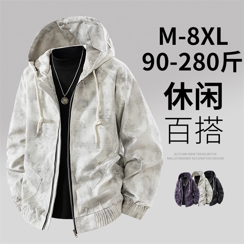 3D大码男士休闲夹克外套8509-P75控128大码元,男装夹克,星座209