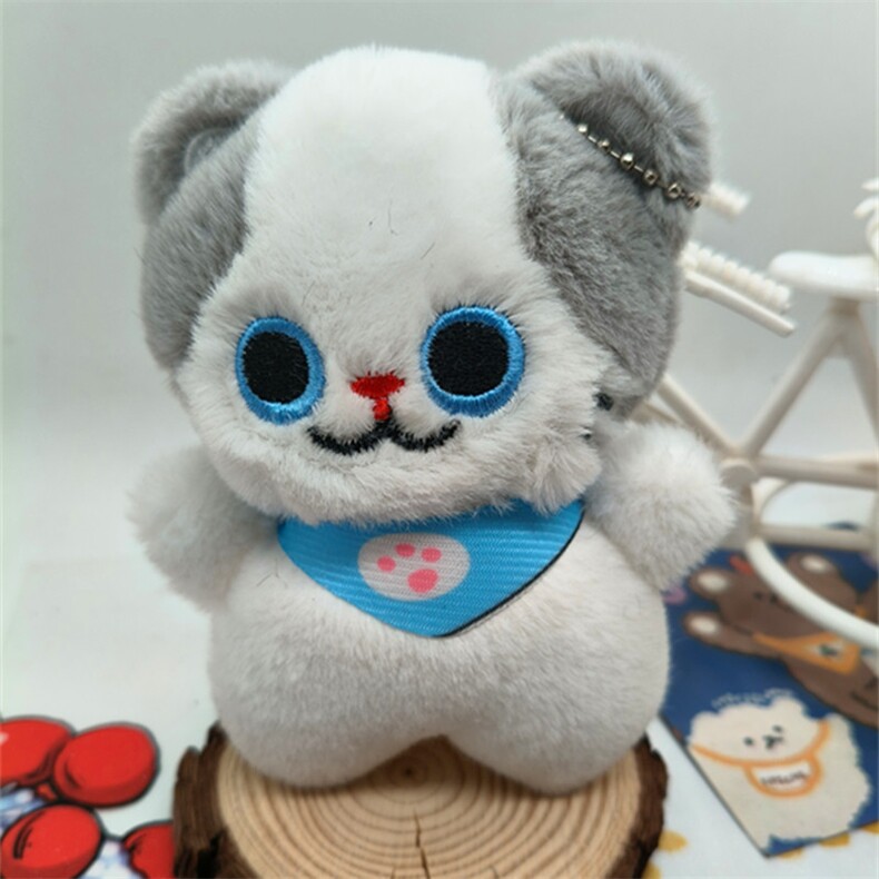 迷你猫爆款可爱毛绒挂件四寸精品小猫猫挂件时尚最萌挂件，山东三丰挂件网供