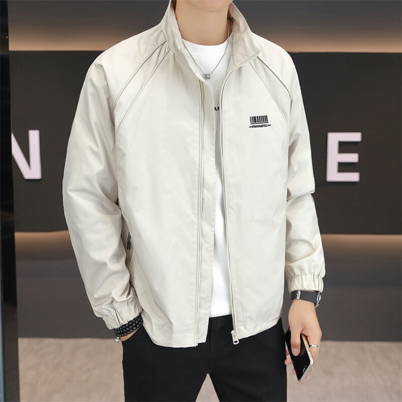 春季直播现货主推大码港风休闲百搭立领夹克外套上衣183P68,男装夹克,电商B226