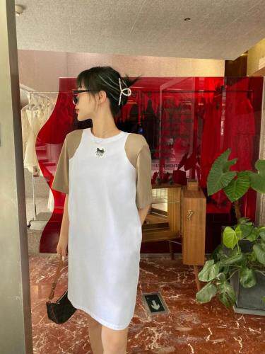 拼接西装袖中裙，女装西装，BL