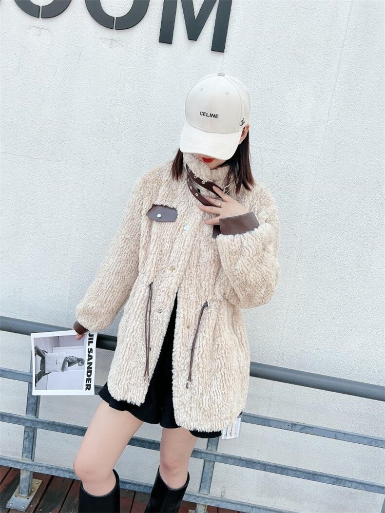 【现货】新款皮毛一体外套，其它，可可西米