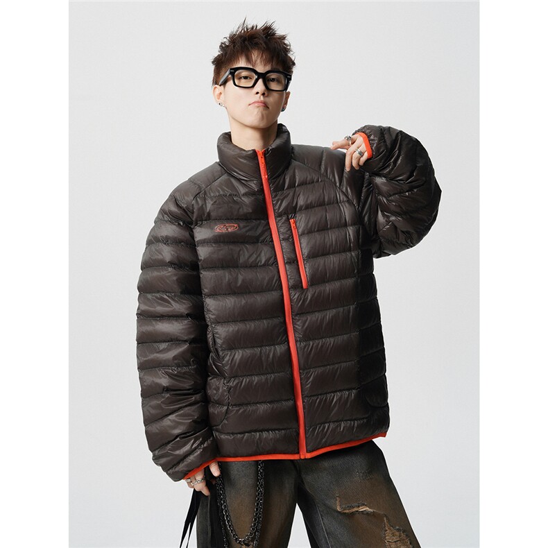 印花轻便90绒白鸭绒M-5XL大码：锦纶羽绒服男78187P238控328，男装羽绒服，星座227-7