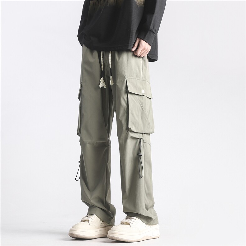 秋冬加厚三防冲锋裤宽松机能工装裤休闲裤男K10027-P38绒45,男装休闲裤,电商A099