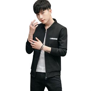 夹克 时尚 青年 休闲 修身型 秋季 2021年 青春流行 长袖 收口袖图片