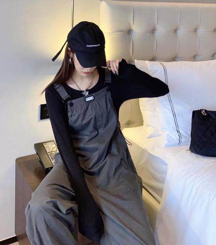 【现货】秋季新款时尚潮流休闲背带裤，其它，你别走