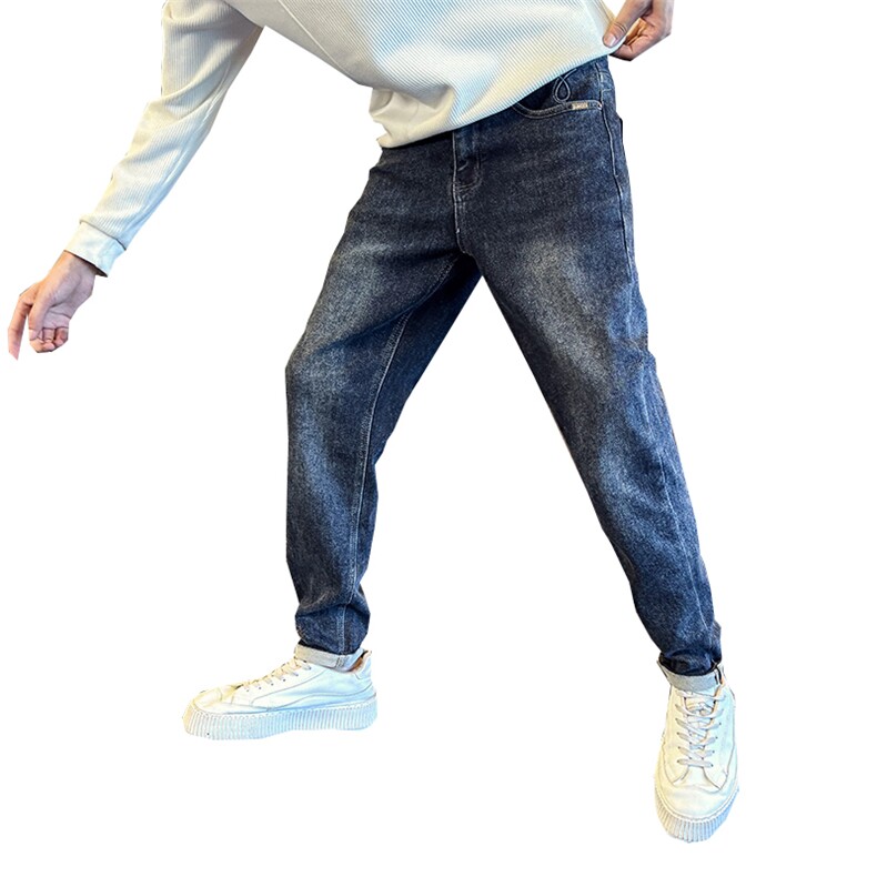 加厚抓毛牛仔裤秋冬新款男士修身小脚裤高品质长裤901N31抓毛P68,男装牛仔裤,星座901