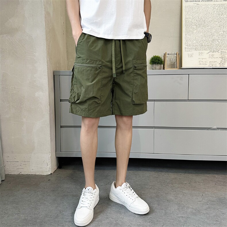 抖音男工装短裤速干拉链口袋五分裤DS-A329-K911-P43,男装牛仔裤,电商A329