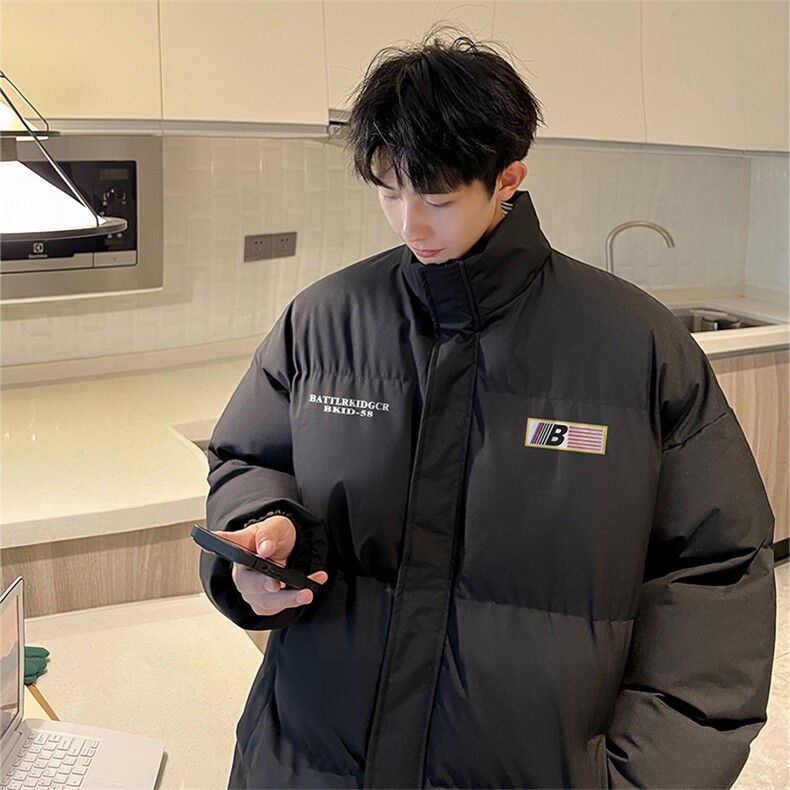 已注册港风直播抖音高品质宽松男羽绒棉面包服棉衣外套M1042P85,男装棉衣,电商C408(原B339-1)
