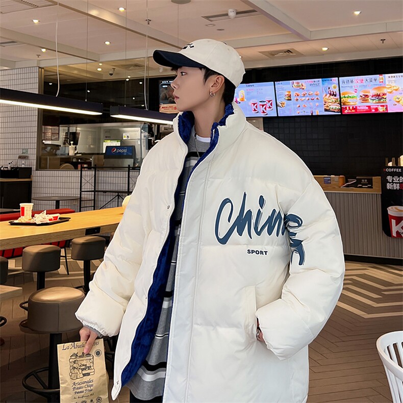 两面穿新款加绒棉衣男女棉服面包服情侣棉袄外套3325-P80控118,男装棉衣,星座207